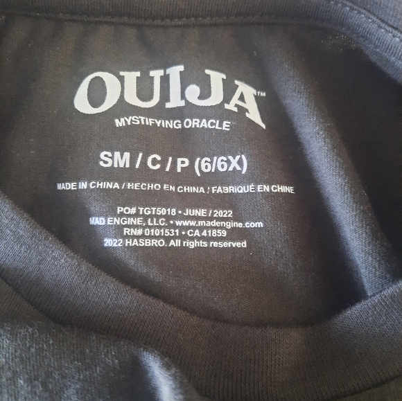 Ouija long sleeve charcoal colored shirt boys size small 6t - Picture 5 of 7